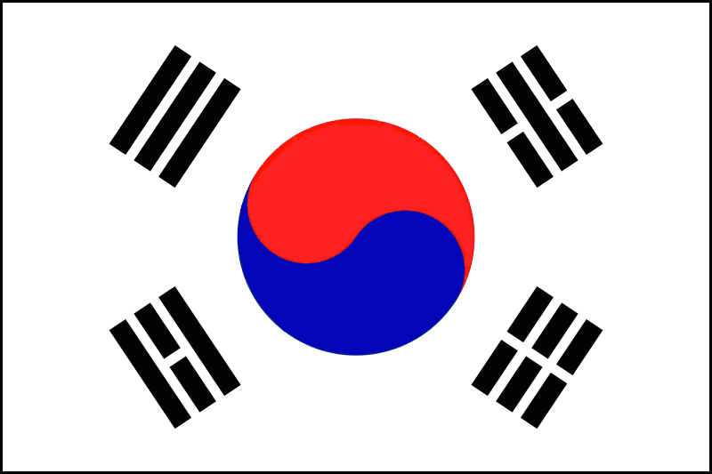 [Bild der Südkoreanischen Flagge]